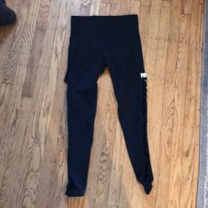 VS Pink leggings. Cut out legs.